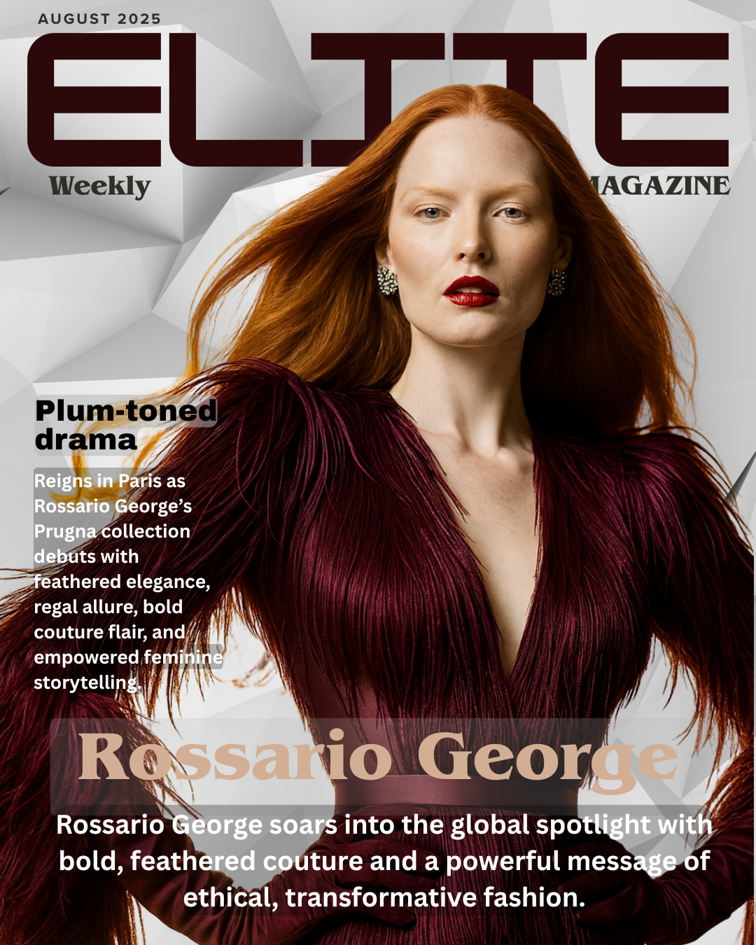 Feathers, Fierceness, and the Future of Fashion: Rossario George Takes Center Stage