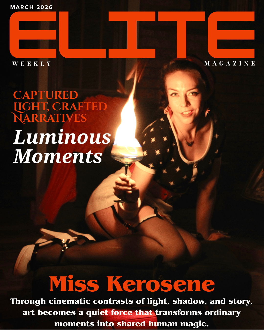 Velvet Shadows & Golden Light: The Artistry of Miss Kerosene